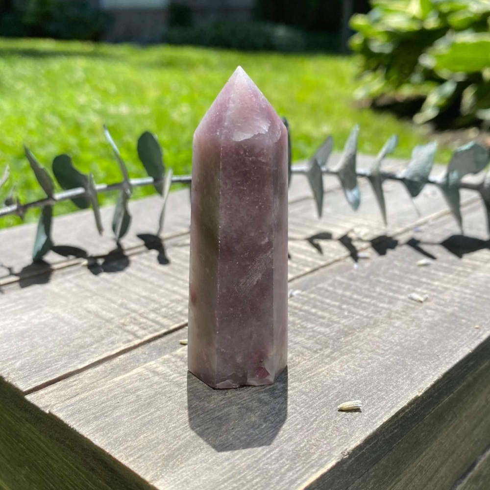 Pink Tourmaline Crystal Tower Point • OOAK Polished Tumbled Stone Specimen